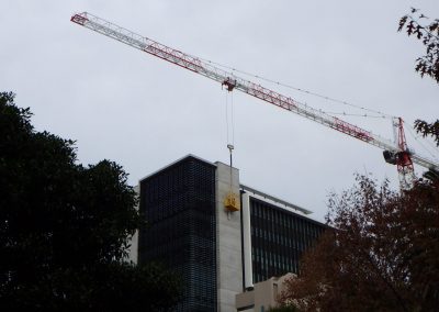 Men on Rope Installing Window Walls In A High Rise Building - Rope Acess Sydney - Magellan Company